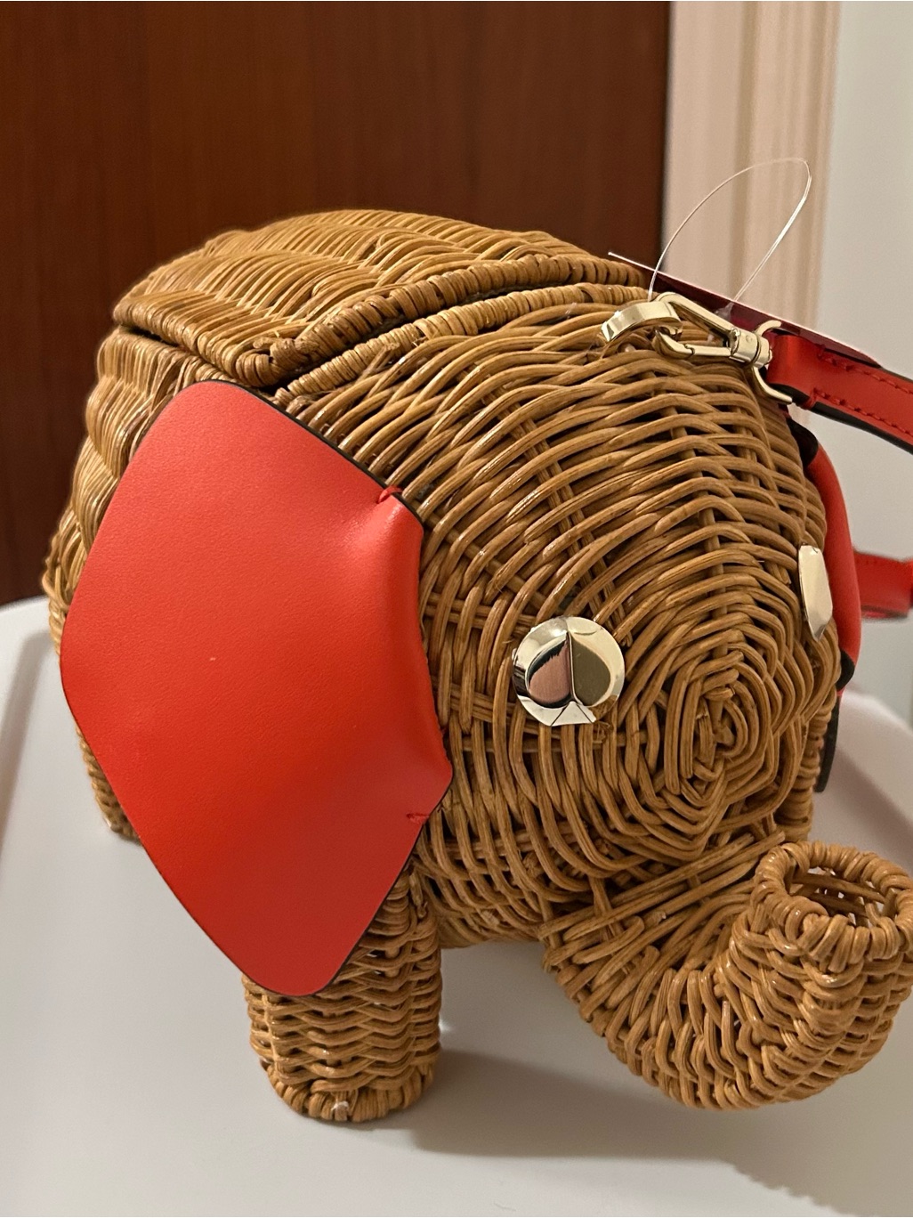 Kate Spade Elephant Wicker Bag